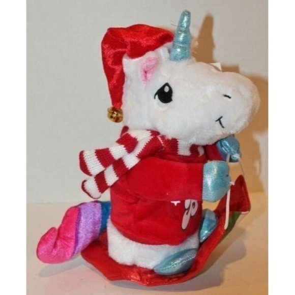 Unicorn Sleds 10" Move (ON WHEELS) and Sings a Holiday Version of "Belie… - Picture 6 of 9